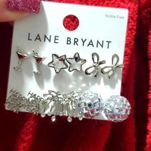 NWT Lane Bryant NYE Earrings- 6 pack